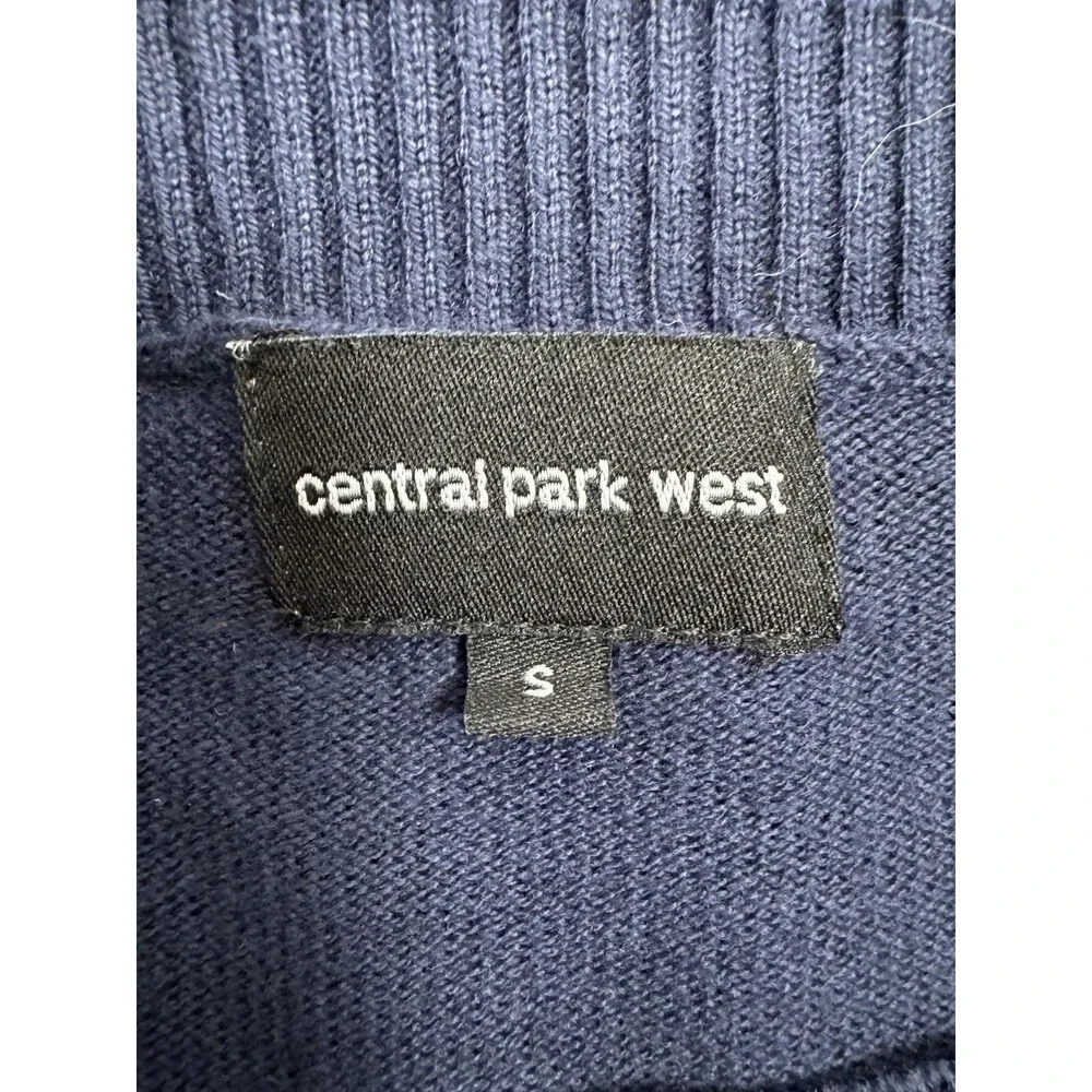 EUC Central Park West 'Brooklyn' Blue Crew Neck Oversized Sweater Tunic Sz S